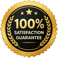 100% satisfaction guarantee